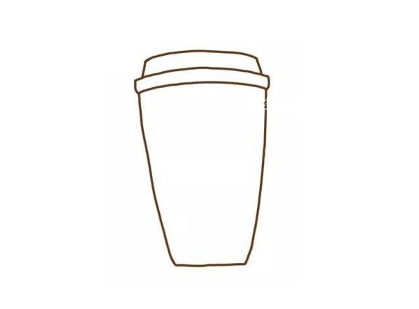 星巴克咖啡杯子简笔画