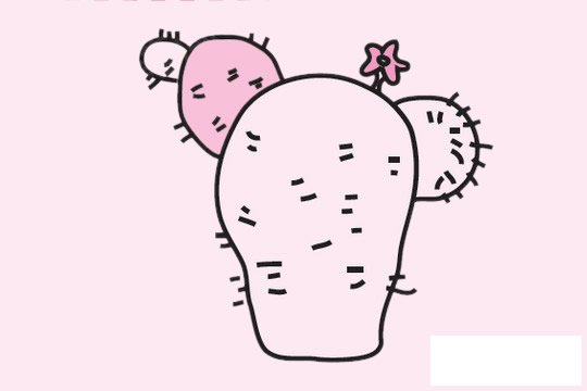 仙人球简笔画图片