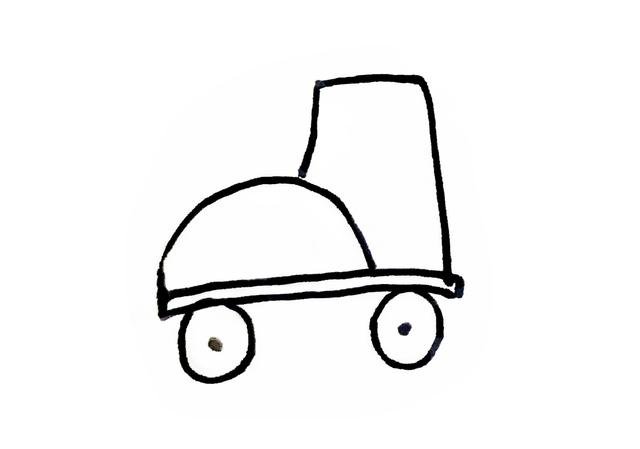 轮滑鞋简笔画