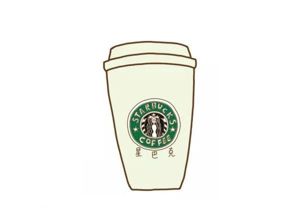 星巴克咖啡杯子简笔画