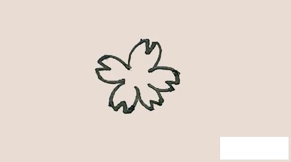 桃花简笔画图片