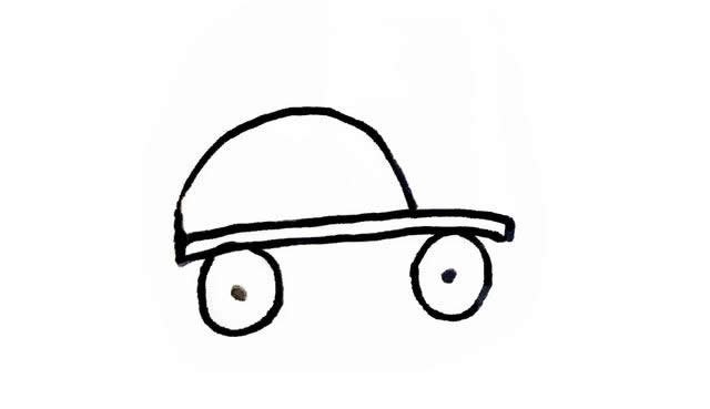 轮滑鞋简笔画