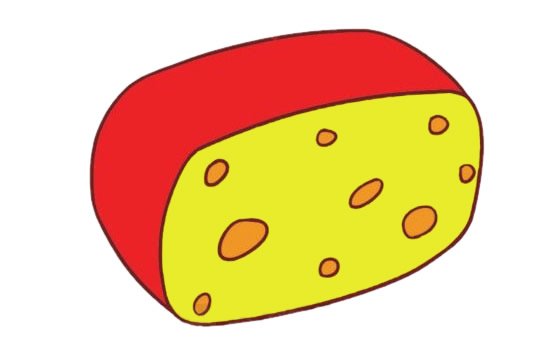奶酪简笔画图片