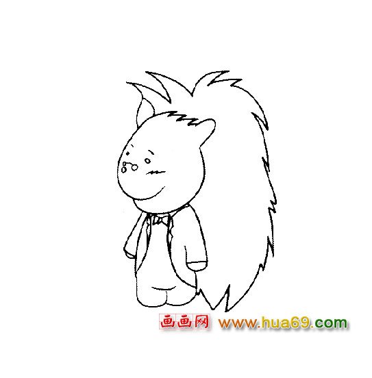 动物简笔画│刺猬5
