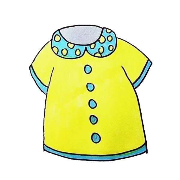 学画服简笔画