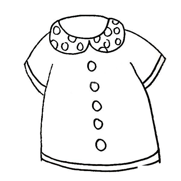 学画服简笔画