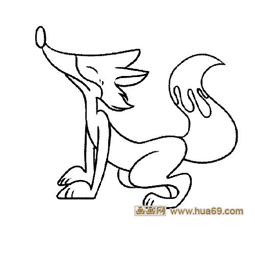 仰望的小狐狸1│动物简笔画