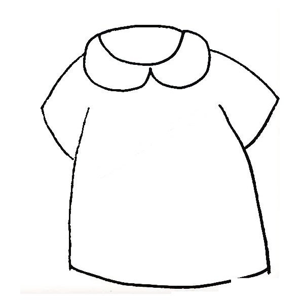 学画服简笔画