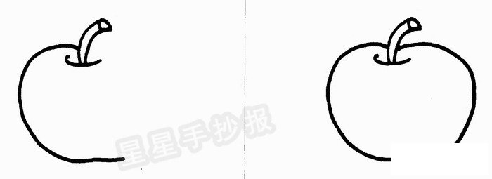 大苹果简笔画