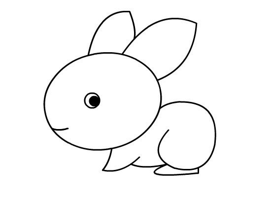 小兔子简笔画步骤