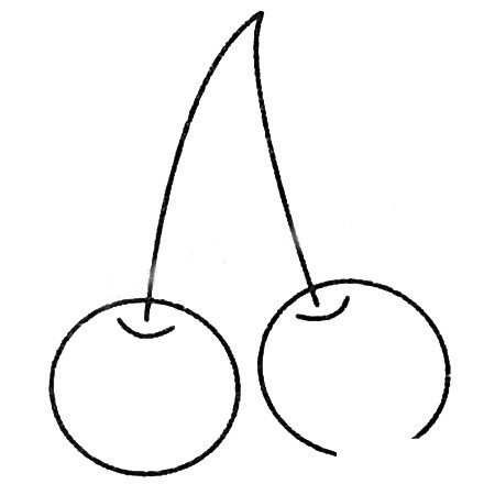 樱桃简笔画大全及画法步骤