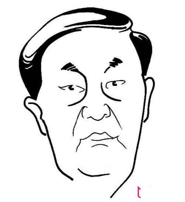 朱镕基头像简笔画