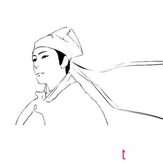 厂花陈坤人物简笔画图片