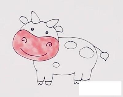 奶牛简笔画