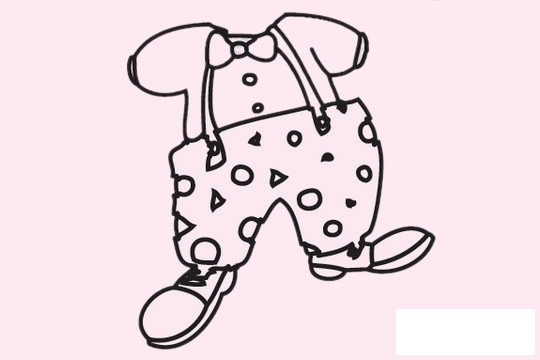 小丑服简笔画图片