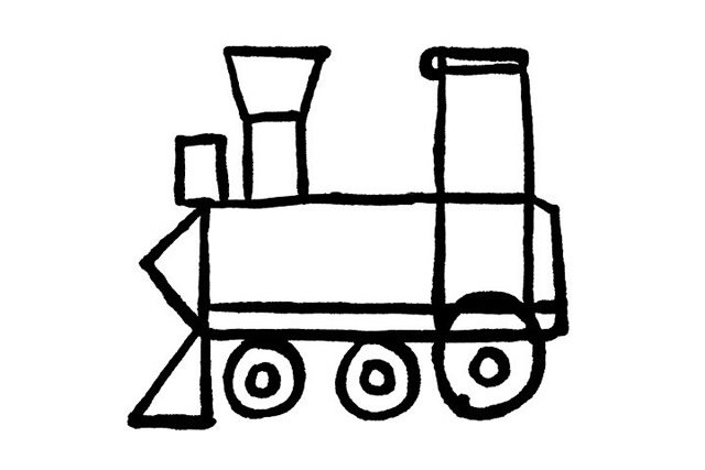 火车简笔画