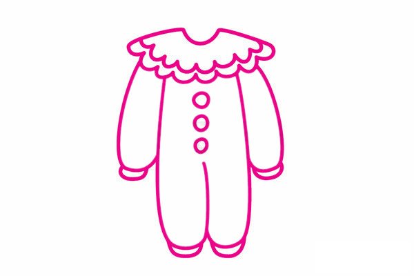 小丑服简笔画图片
