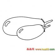 被虫吃了的茄子简笔画2