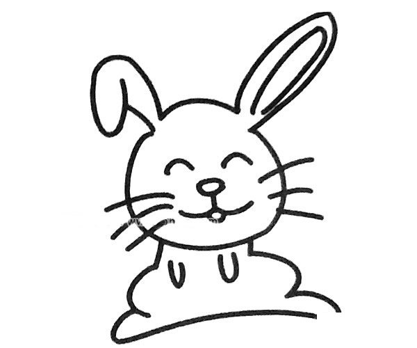 小兔子简笔画图片3