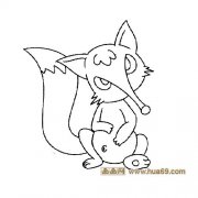 狡猾的狐狸简笔画7