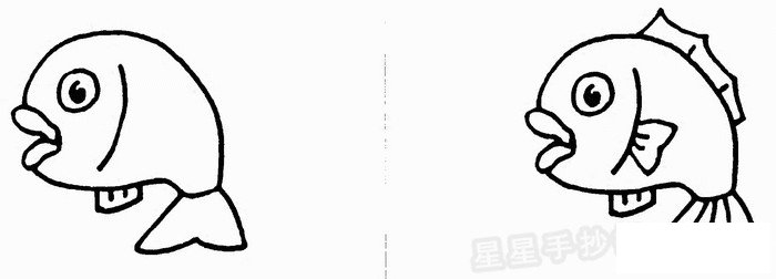 鲤鱼简笔画