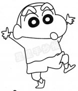 蜡笔小新简笔画怎么画