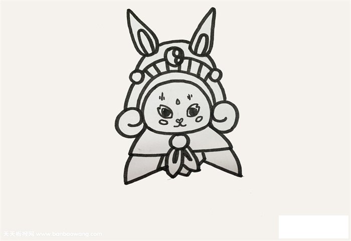 兔儿爷怎么画