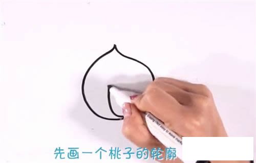 蟠桃简笔画步骤图解