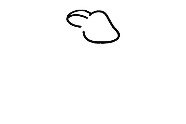 梅花鹿简笔画步骤1