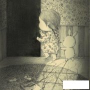 Q版卡通头像，小女孩自由自在的玩乐