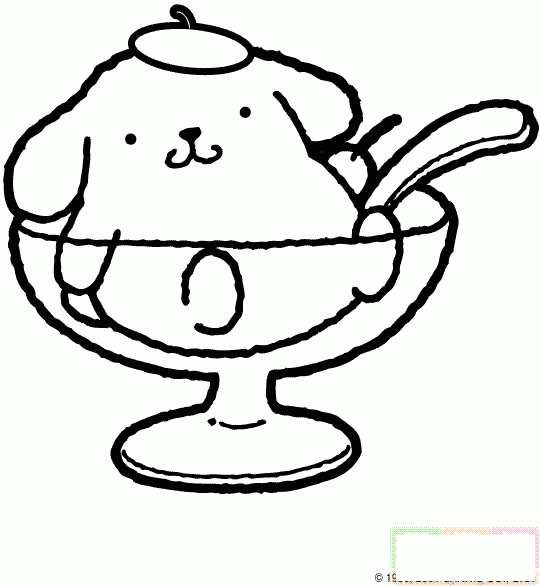 杯子里的小狗简笔画