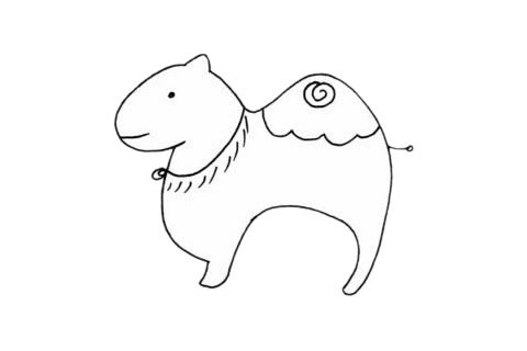 单峰驼简笔画