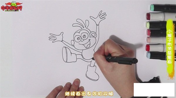 小猴子布茨简笔画