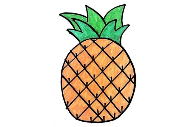 菠萝简笔画