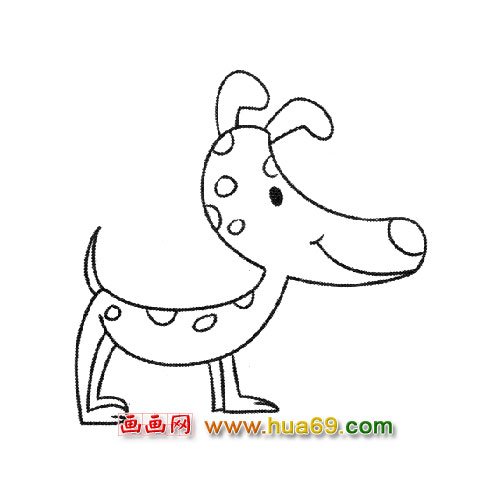 简笔画：小狗宝宝3