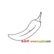 蔬菜简笔画【辣椒】2