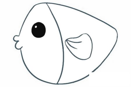 卡通海鱼简笔画图片