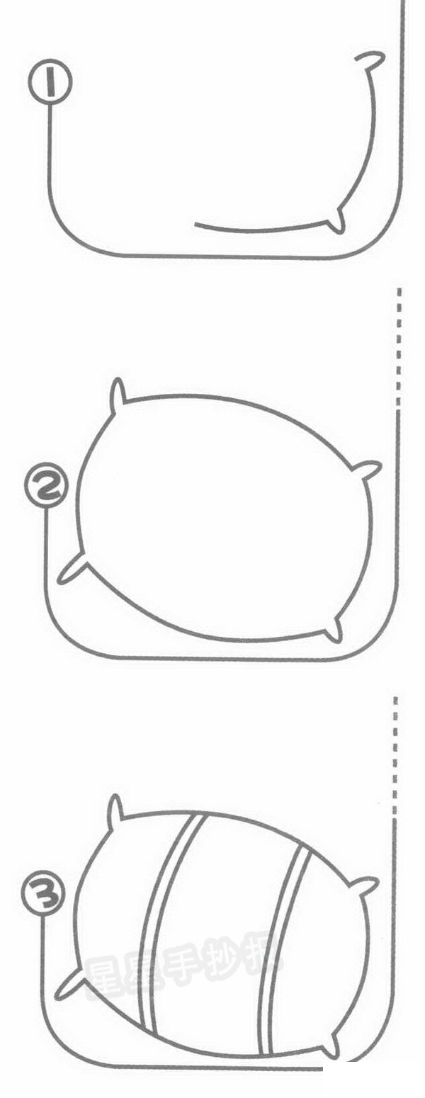 枕头简笔画