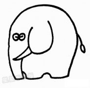 大象简笔画图片画法