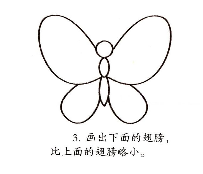 蝴蝶简笔画彩色的图片