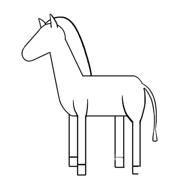 斑马简笔画