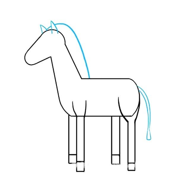 斑马简笔画