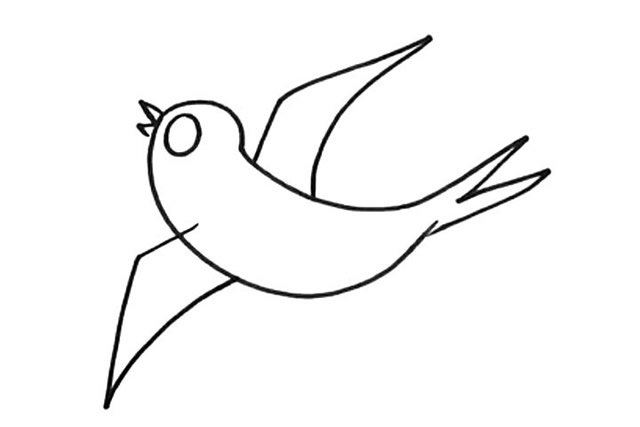 小燕子简笔画