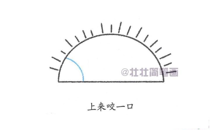 刺猬简笔画画法_怎么画刺猬的简笔画