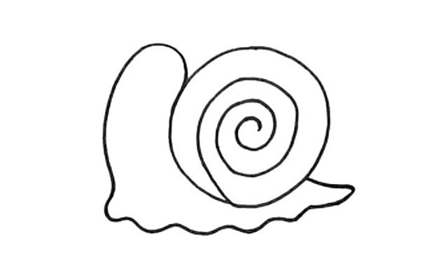 蜗牛简笔画