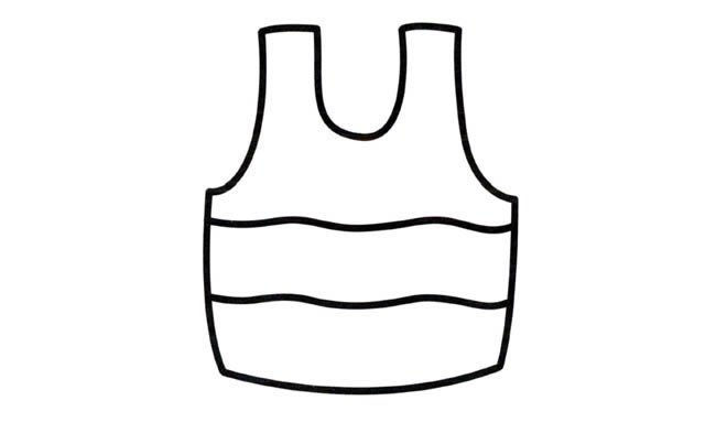 服背心物品简笔画步骤图片大全