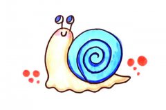 简单几步学画蜗牛简笔画教程