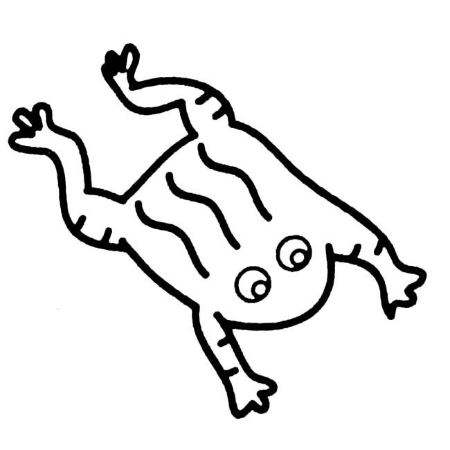 青蛙动物简笔画步骤图片大全