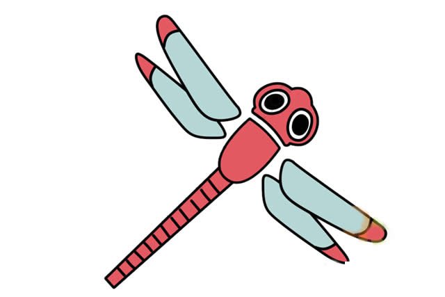 蜻蜓简笔画