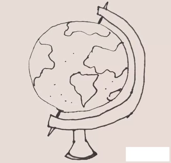 地球仪简笔画